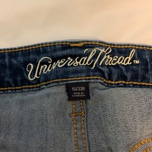 Universal Thread (Target) medium wash skinny jeans size 16
